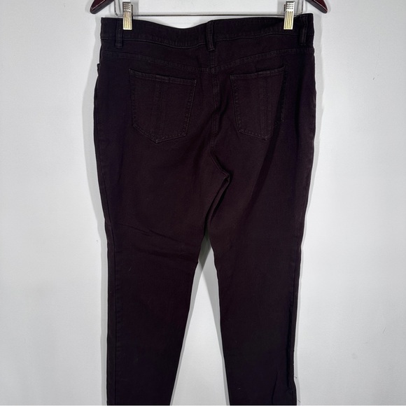 Chicos So Slimming Brown Straight Leg Pants Size 1.5 10 Denim - Picture 4 of 4